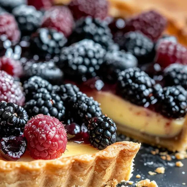 Recette de tarte aux mûres depuis recettesympa.com