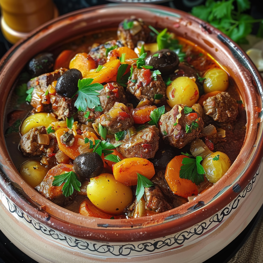 Tajine de viande hachée depuis recettesympa.com