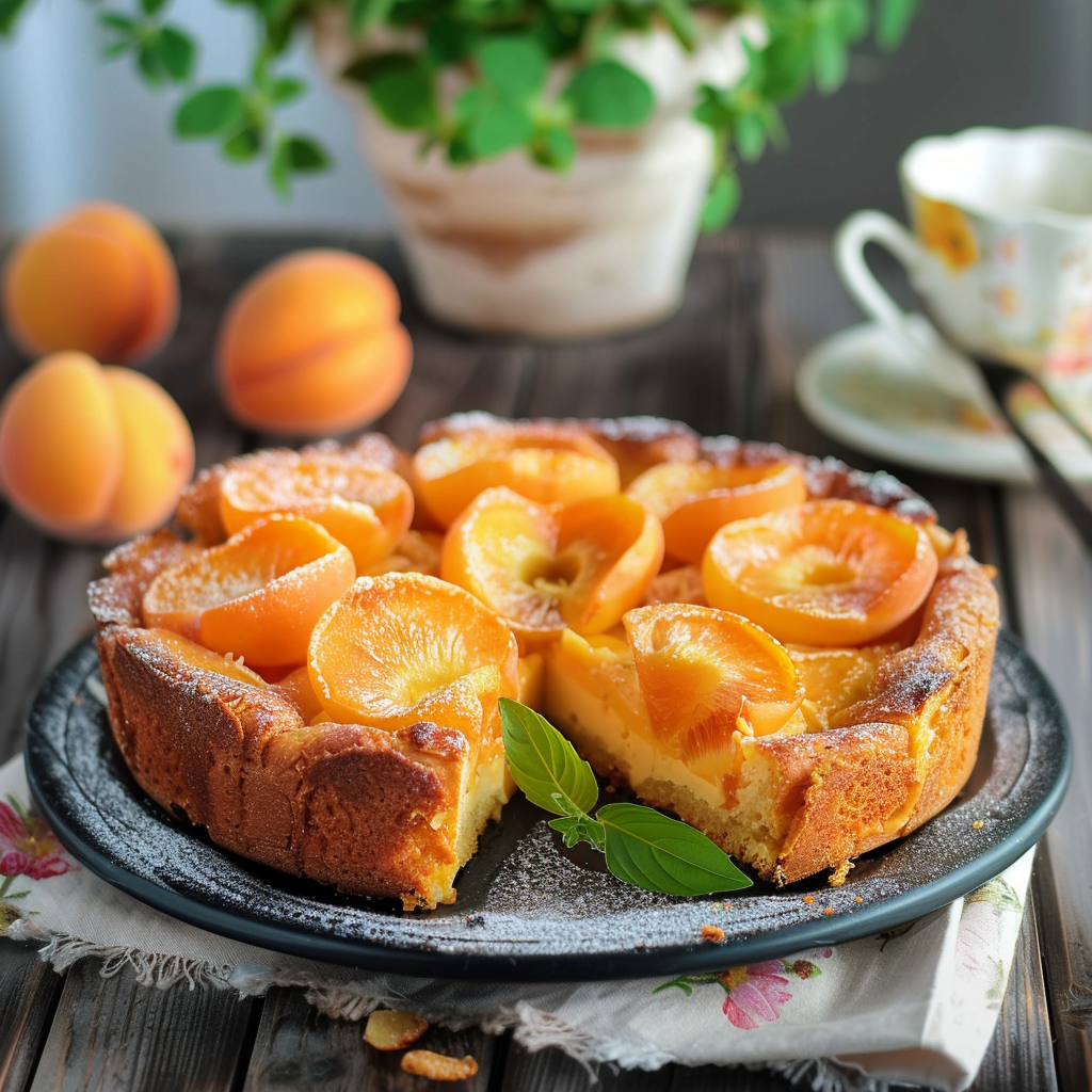 Moelleux aux abricots depuis recettesympa.com