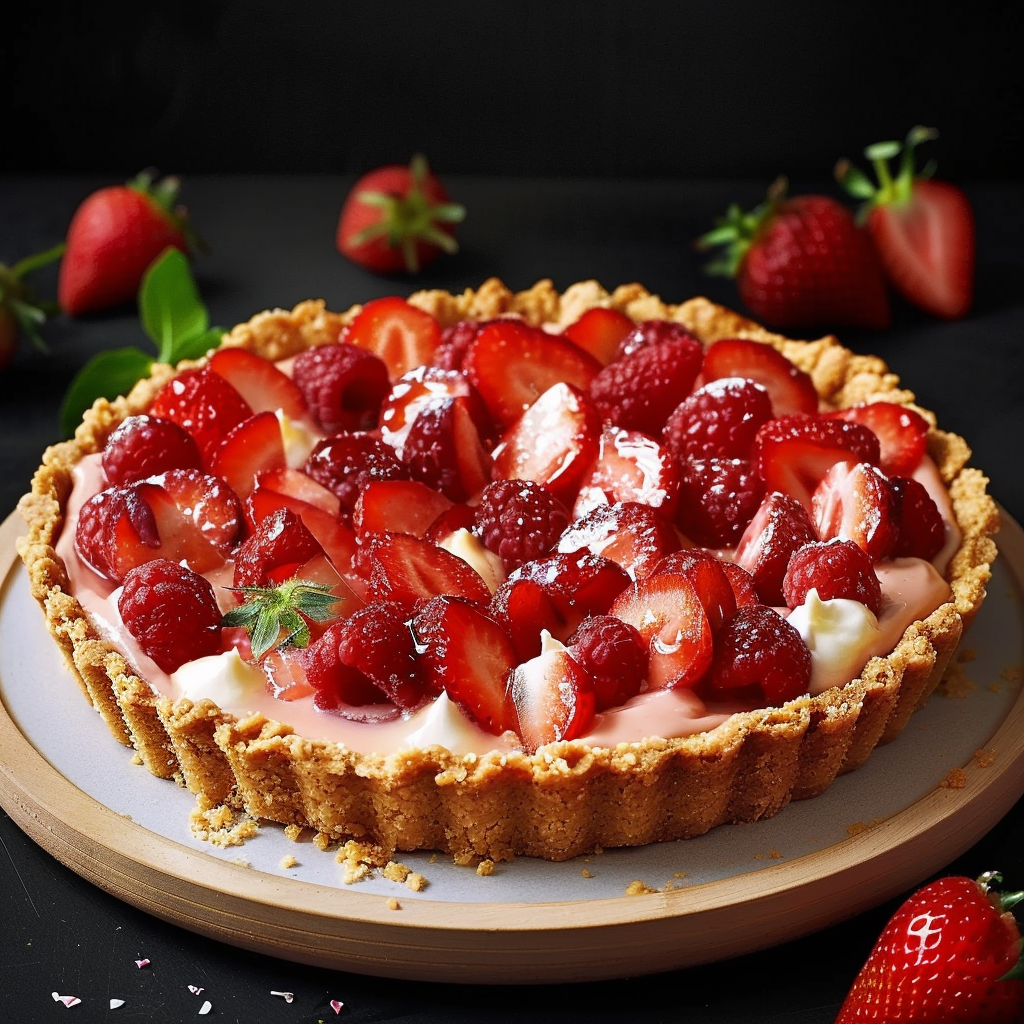 tarte fraises spéculoos