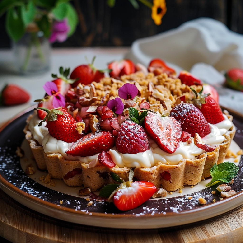 tarte fraises spéculoos