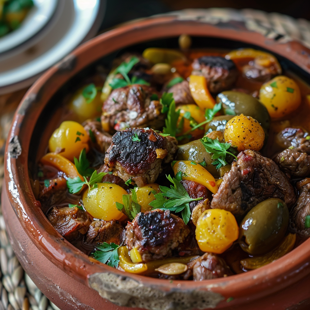 Tajine de viande hachée depuis recettesympa.com