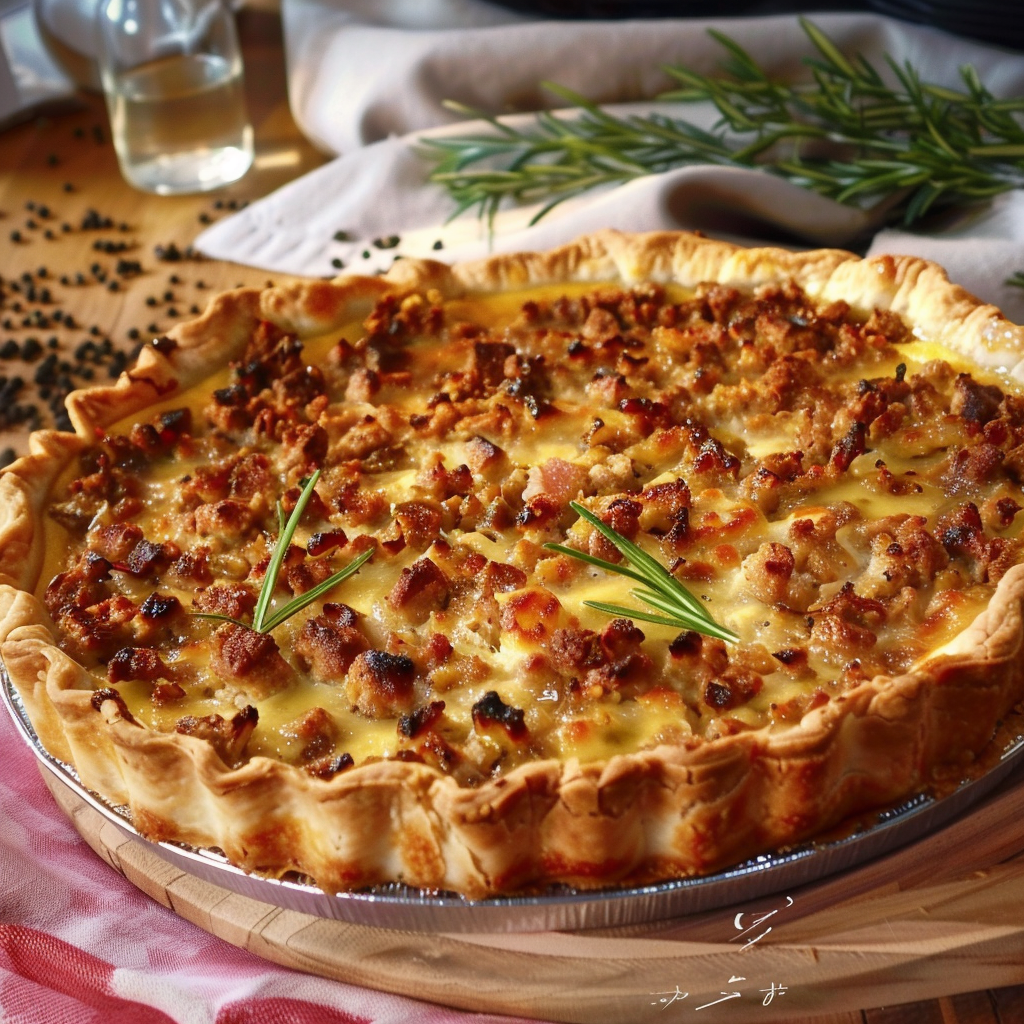 Quiche à la Viande Hachée depuis recettemoderne.com