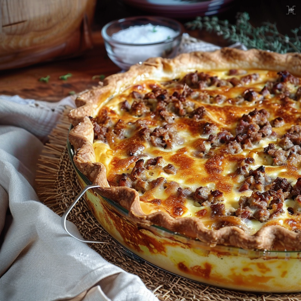 Quiche à la Viande Hachée depuis recettemoderne.com