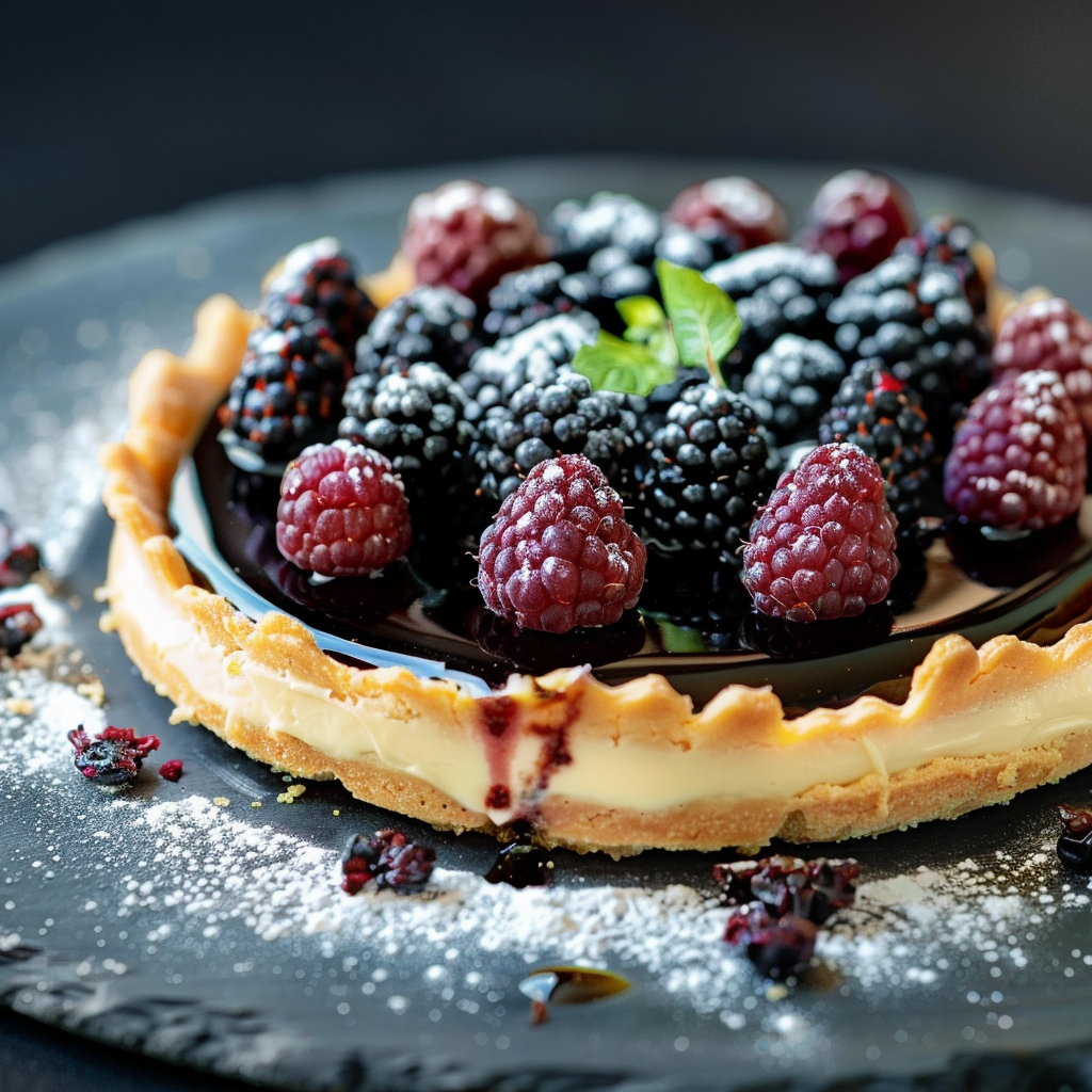 Recette de tarte aux mûres depuis recettesympa.com