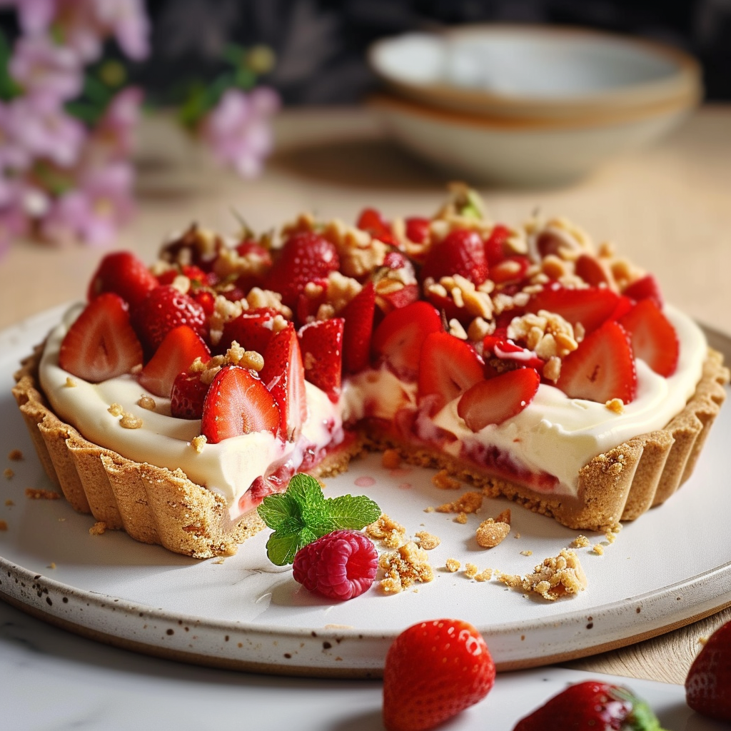 tarte fraises spéculoos
