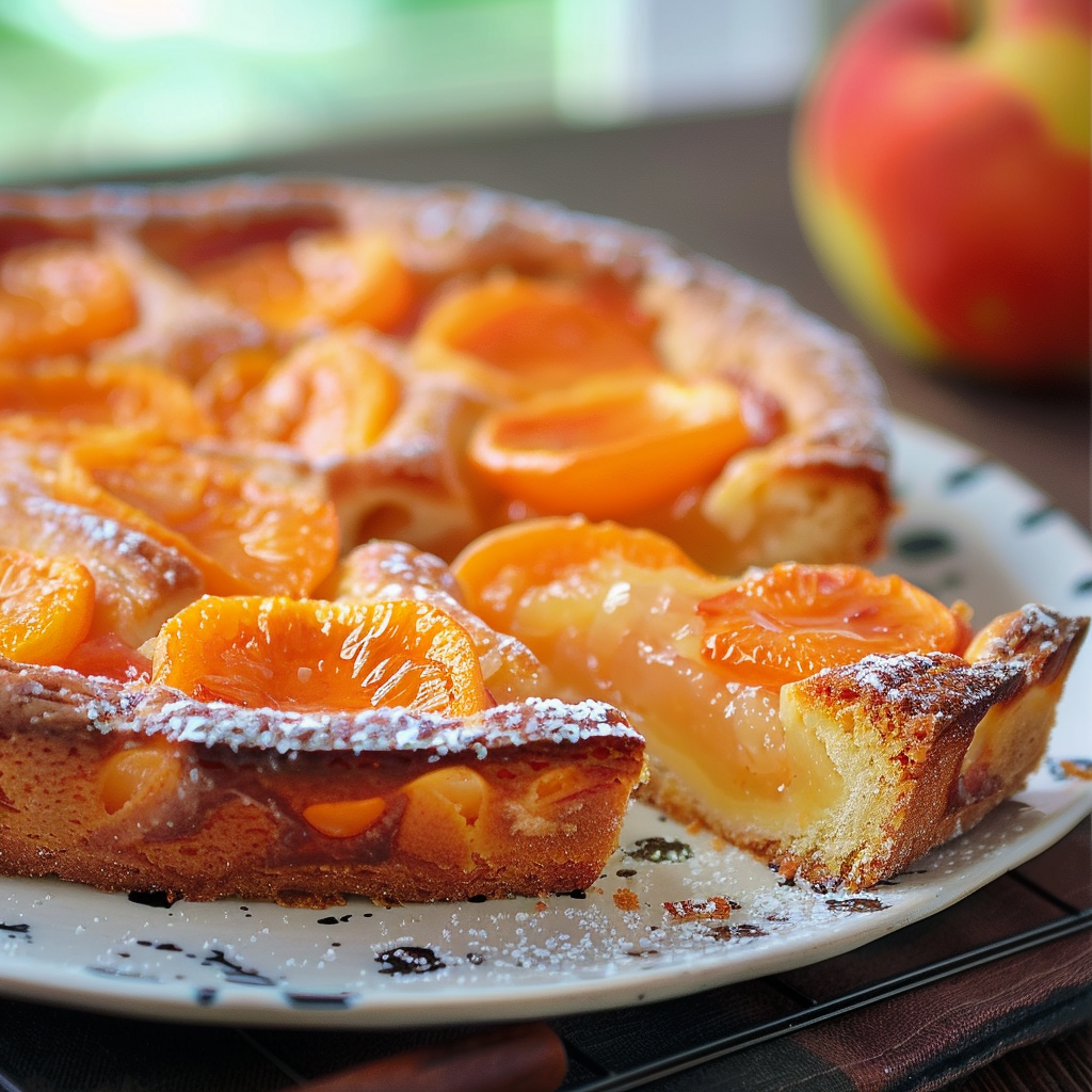 Moelleux aux abricots depuis recettesympa.com