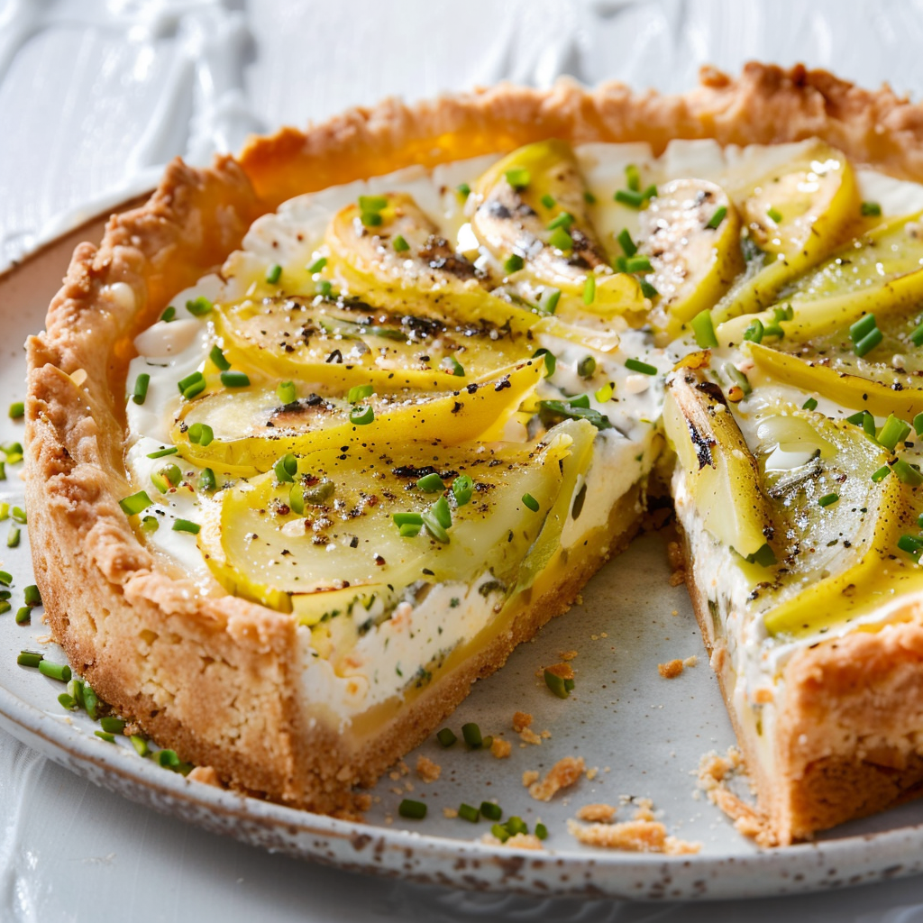 Tarte aux Poireaux et Fromage