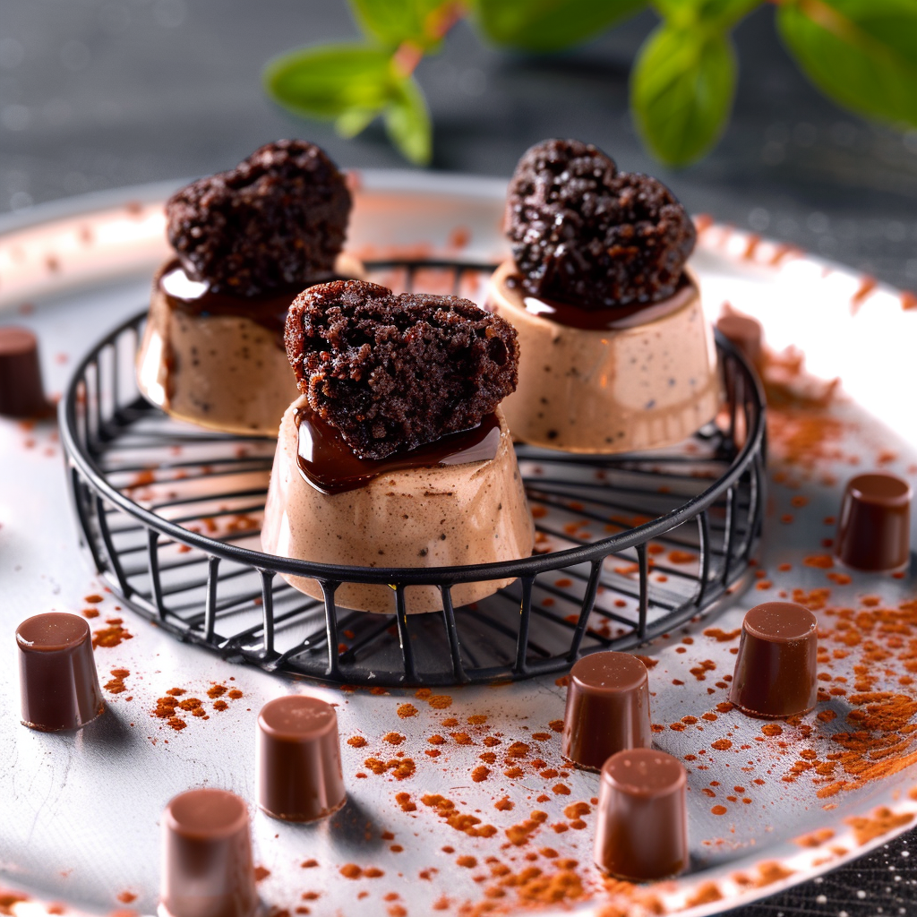 Savarins Tigrés au Chocolat