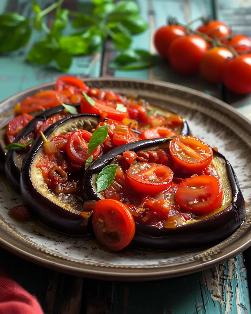 Recette facile d'aubergines à la tomate