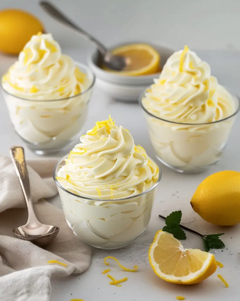 Mousse au Citron Légère et Crémeuse