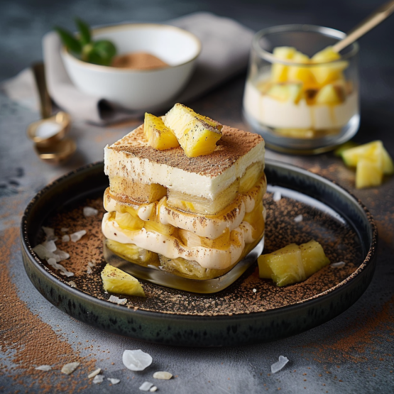Tiramisu Ananas Noix de Coco: Voyage Tropical en Douceur
