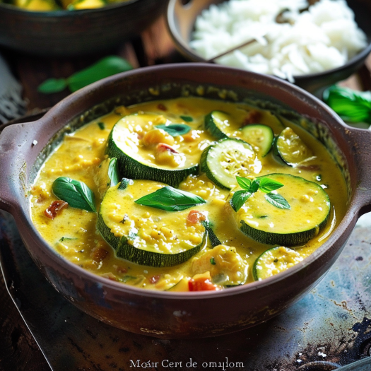 Courgettes au Lait de Coco et Curry