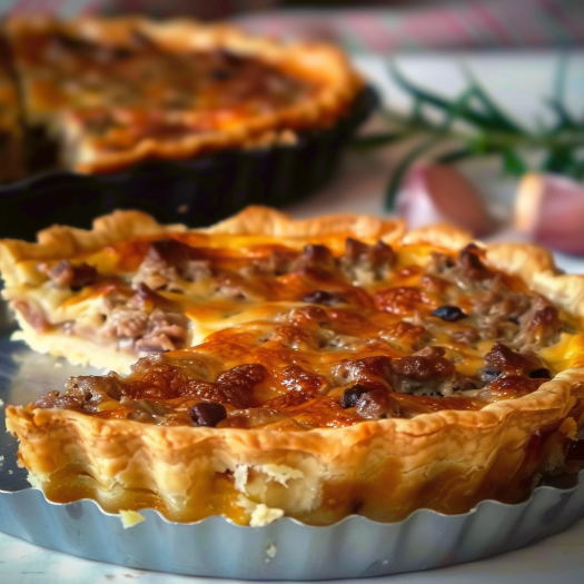 Quiche à la Viande Hachée et au Gruyère