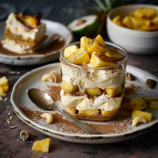 Tiramisu Ananas Noix de Coco: Voyage Tropical en Douceur