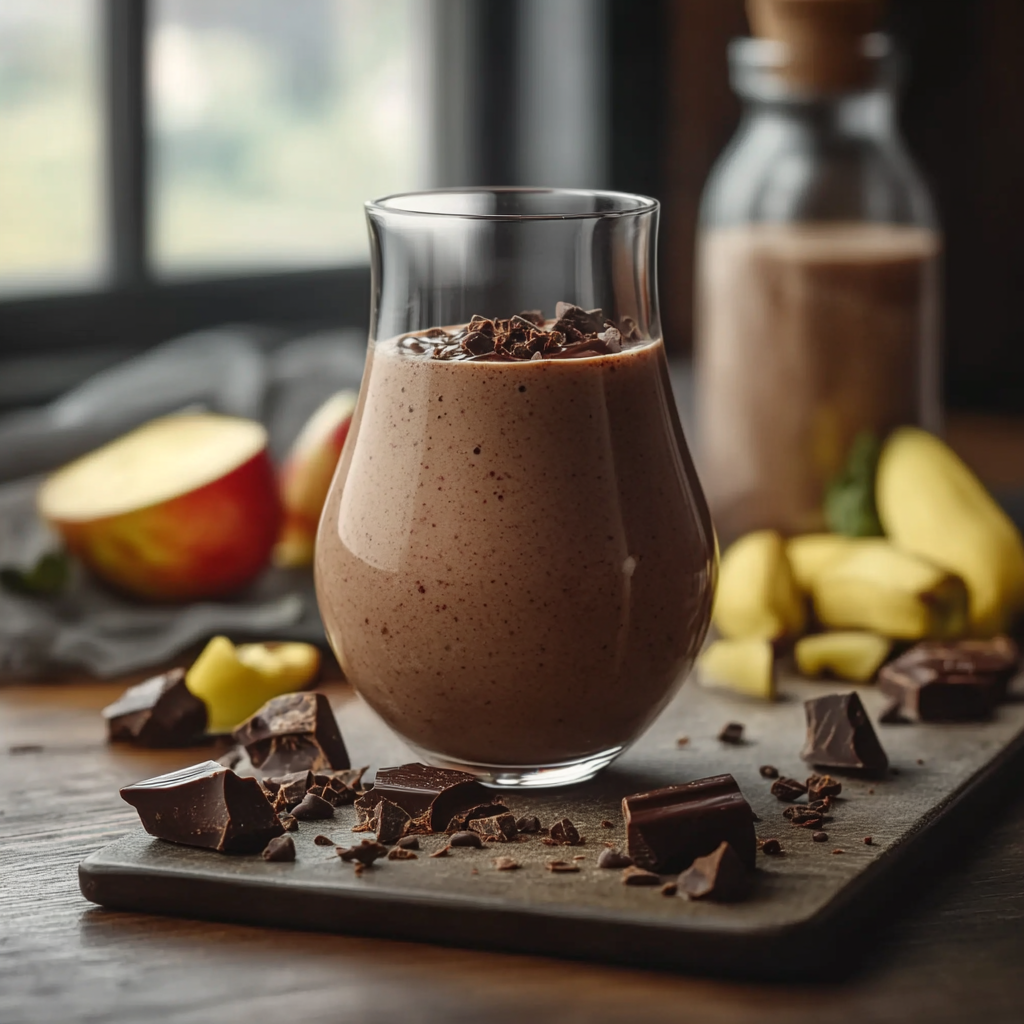 Smoothie poire chocolat depuis recettesympa