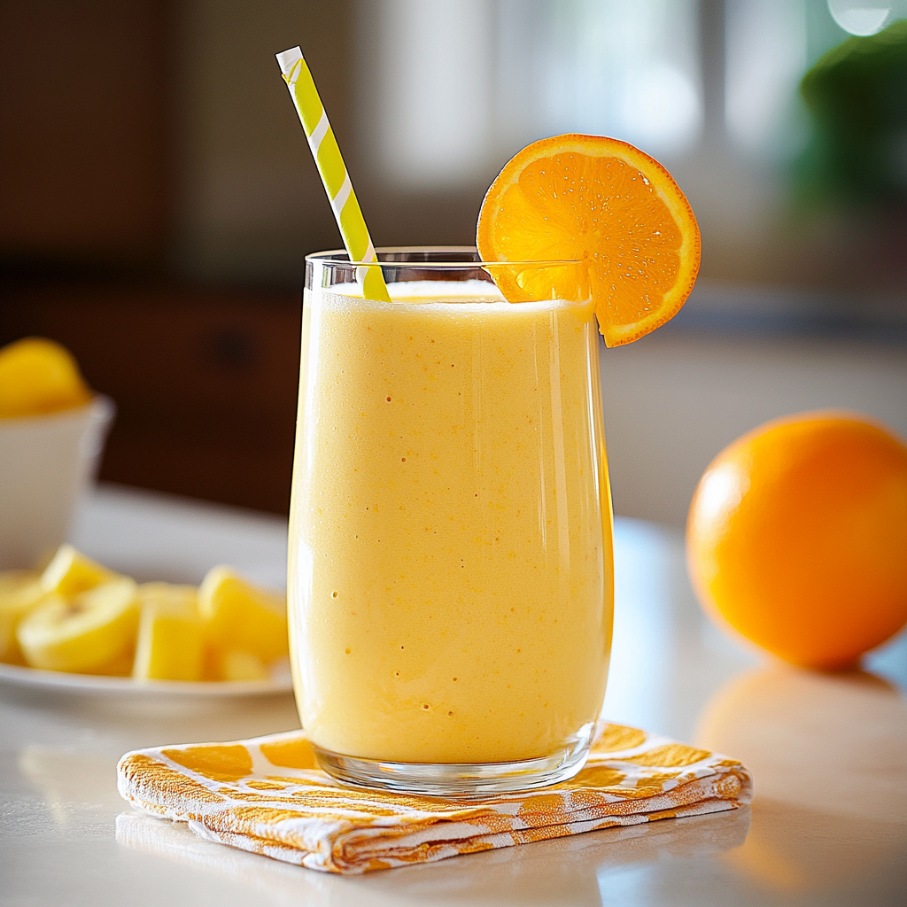 Smoothie banane orange depuis recettesympa