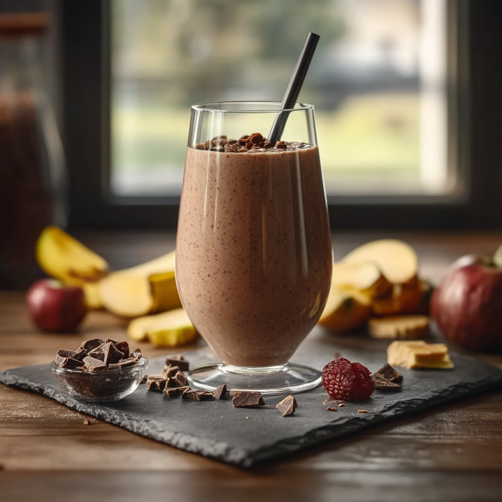 Smoothie poire chocolat depuis recettesympa