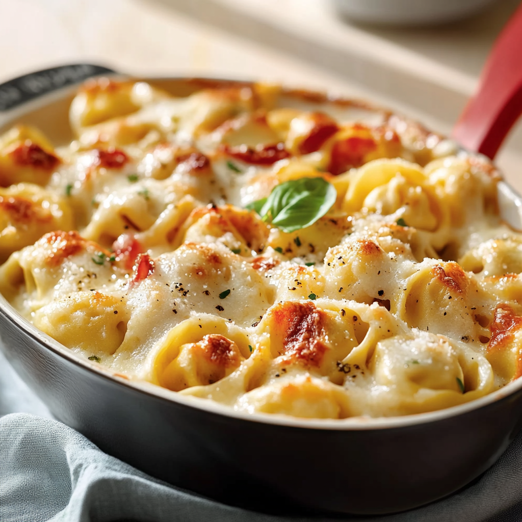 Gratin de tortellini depuis recettesympa