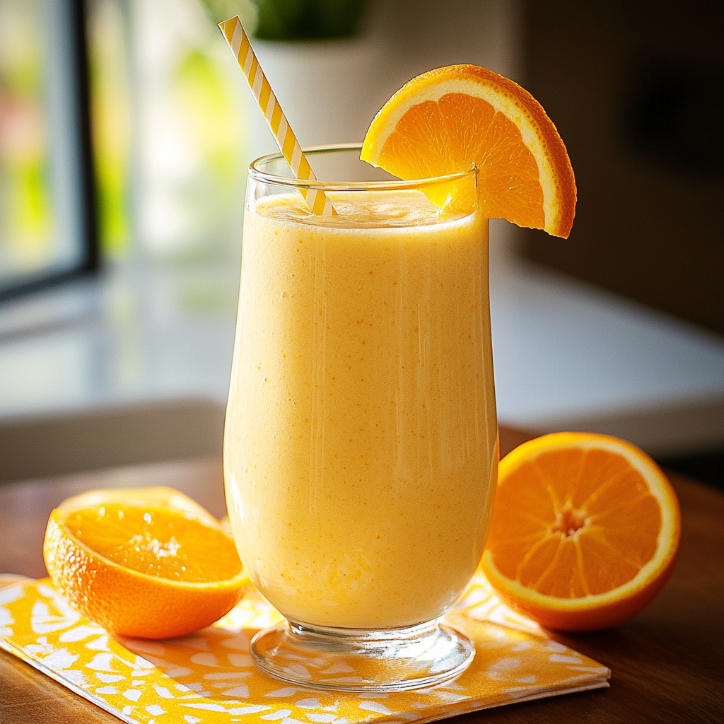 Smoothie banane orange depuis recettesympa