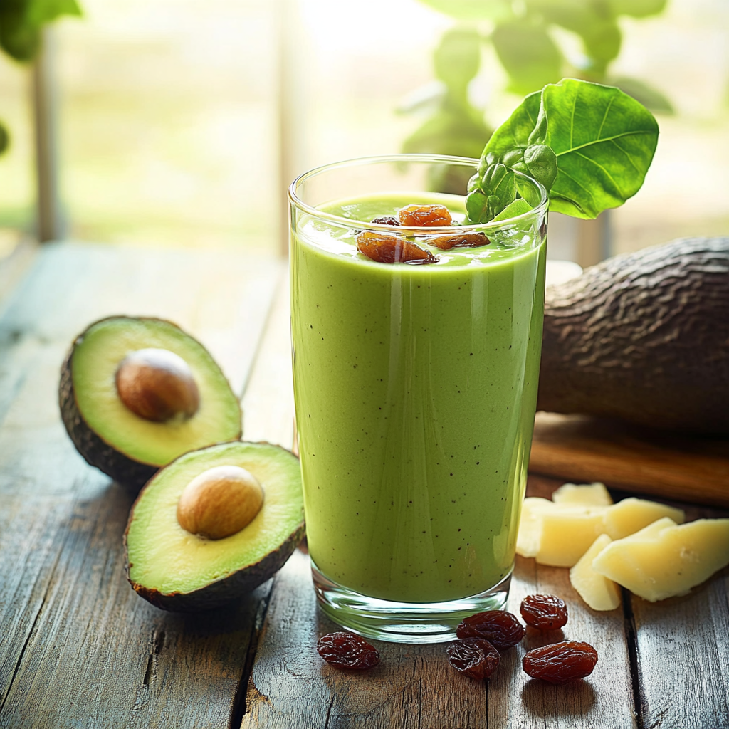 Smoothie avocat-raisin depuis recettesympa