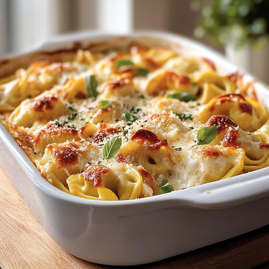 Gratin de tortellini depuis recettesympa