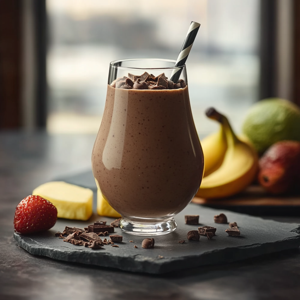Smoothie poire chocolat depuis recettesympa