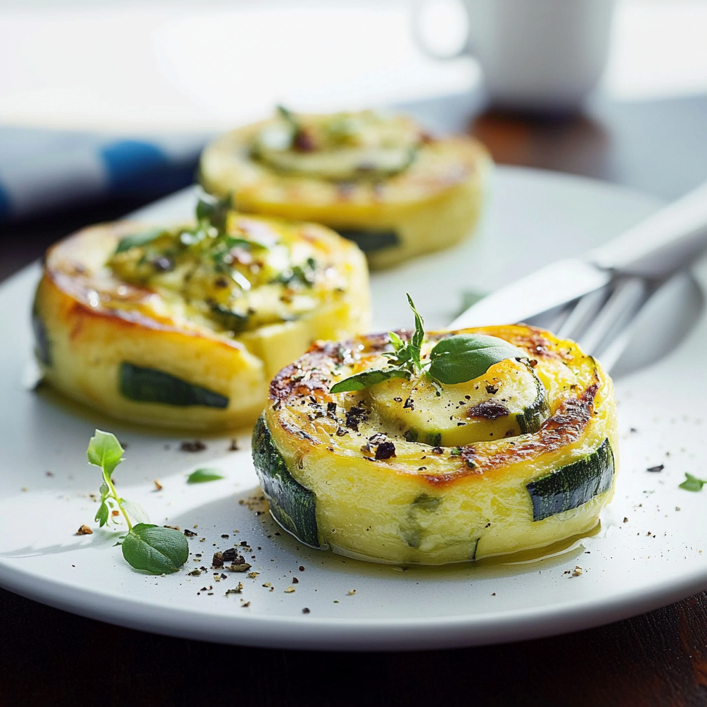 Flans de courgettes depuis recettesympa