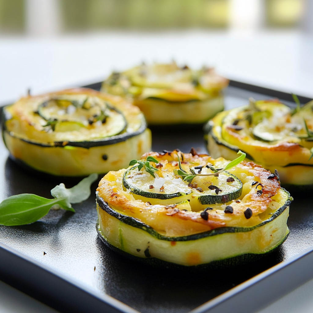 Flans de courgettes depuis recettesympa